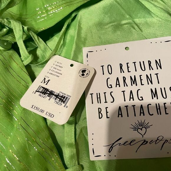 - NWT Free People One Aurella maxi dress size M
New with tag retail $349 - Picture 11 of 12